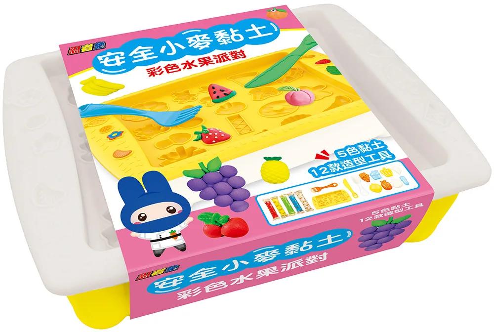 忍者兔安全小麥黏土：彩色水果派對