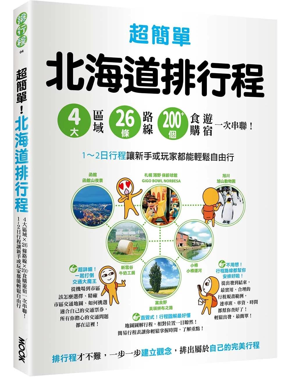 超簡單！北海道排行程：4大區域x 26條路線x200+食購遊宿一次串聯！1~2日行程讓新手或玩家都能輕鬆自由行