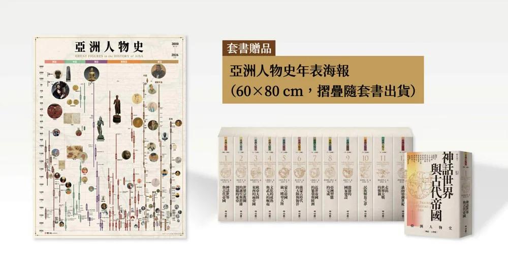 【亞洲人物史】（全套12冊，附贈亞洲人物史年表海報）