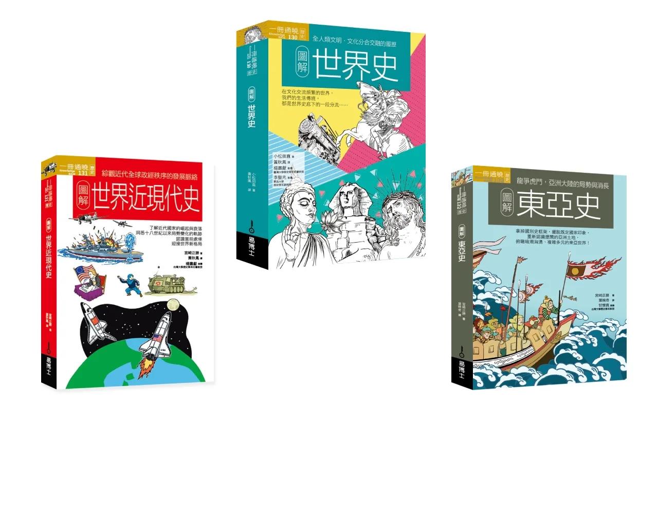 世界史近現代史東亞史套書（共三冊）：圖解世界史＋圖解世界近現代史＋圖解東亞史