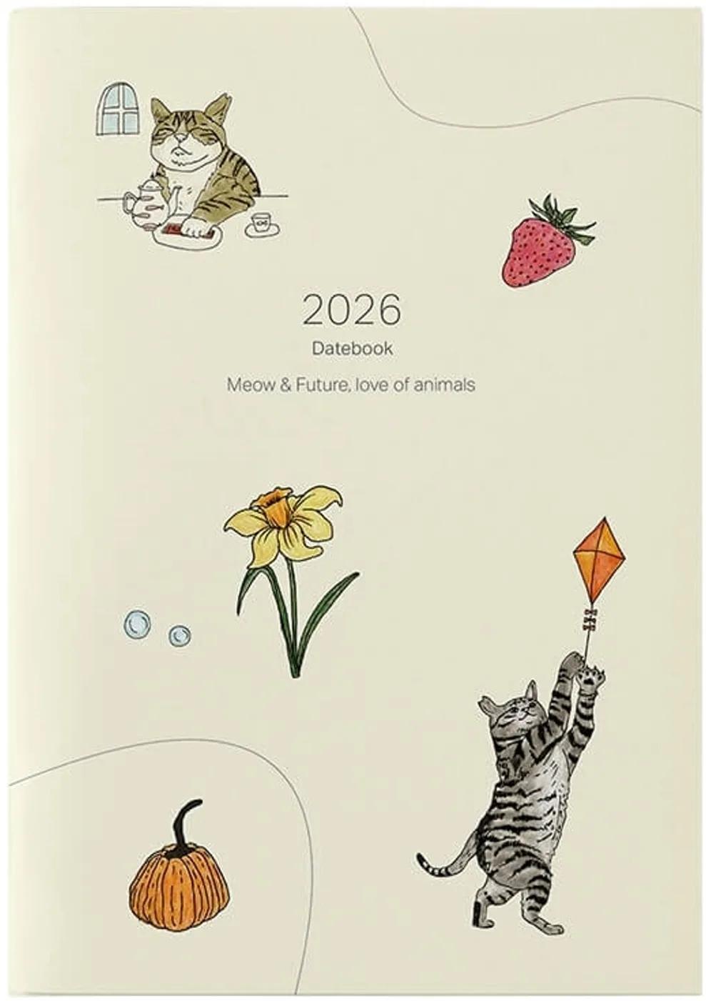 2026Datebook Meow & Future，love of animals貓咪公益年曆